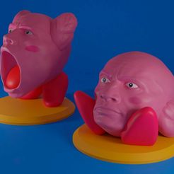 STL file Dwayne The Kirby Johnson 🎲・3D printer design to download・Cults