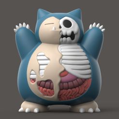HalloweenSnorlax01.jpg STL file POKEMON - HALLOWEEN SNORLAX・3D print model to download