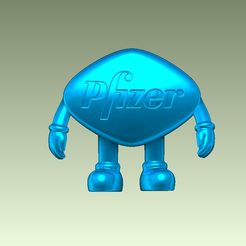 1.jpg Fichier STL Viagra Man - Personnage de la pilule Pizer・Design pour imprimante 3D à télécharger