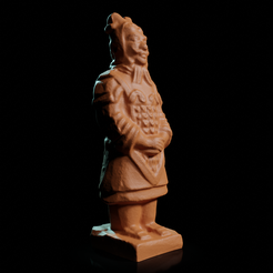Chinese-Terracotta-Soldier-Standing-Render-001.png chinese standing terracotta warrior figure
