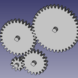 Assembly-1.png Gear Wheel m2.5 z10,20,30,40