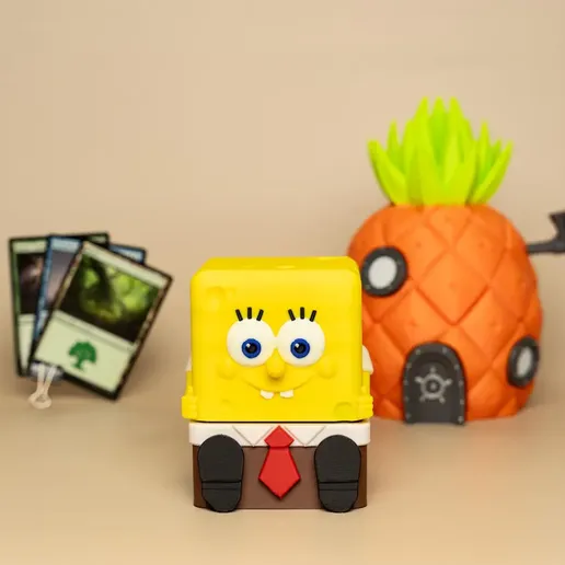 SpongeBob SquarePants Deck Box - Holds 100 Cards - MTG, Pokmon,  Yu-Gi-Oh! Deckbox3D PrintCults