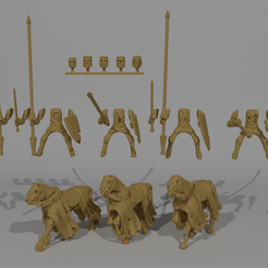 Undead_Knights_pic.png Free STL file Undead Knight Miniatures Custamizable・3D printer model to download