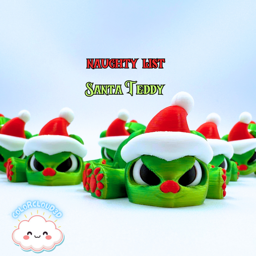 Naughty & Nice Teddy Bear (2 models) - 3D model önizlemesi