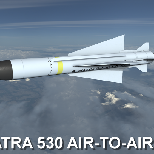 🪖 Matra 530 Air to Air Missile・ OBJ File for ・Cults
