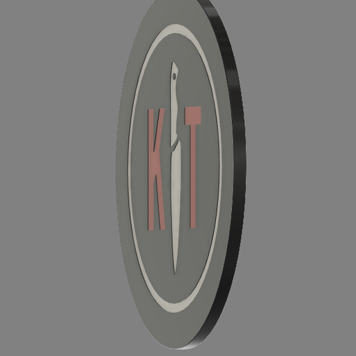 s1.png KT Knife- Mens- Comedy- Podcast- Live- Kill Toni Coaster- Hinchliffe Notes Special 3d Printable Coaster- STL File- Large Coaster