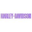Logo_harley_ecriture_blanche.STL Free STL file Harley Davidson Logo・3D print design to download