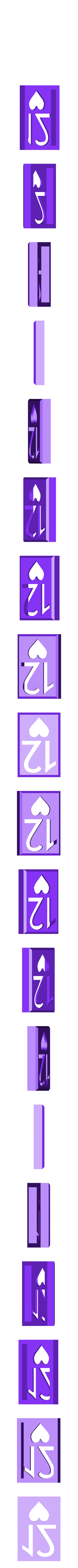 BlockHearts12.stl Player Card Tiles with Transforming Box