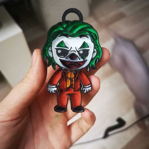 🦅 joaquin phoenix joker keychain・ STL File for ・Cults