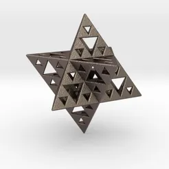 merkaba.webp Archivo STL Sierpinski Merkaba level 3・Modelo de impresora 3D para descargar