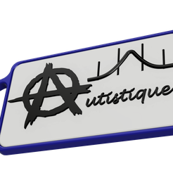 porte-clef-v3.png Fichier 3MF porte clef autiste anarchiste・Objet pour imprimante 3D à télécharger