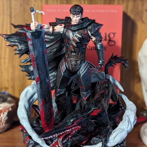 👾 Guts x Beast of Darkness BERSEK - STL ready for 3D printing・3D