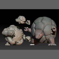Golem2Pokemon-Geodude-Graveler-Golem.jpg Pokemon Geodude Graveler Golem