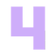 4.stl TRANSFORMERS Letters and Numbers | Logo