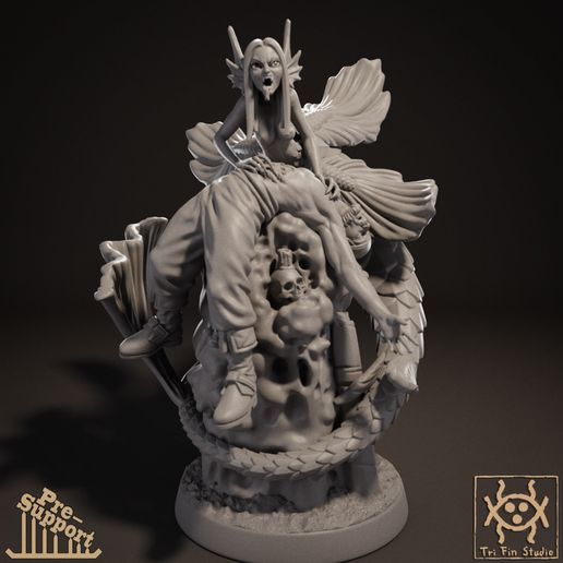 🧜‍♀️ Mermaid 03・ STL File for 3D printing・Cults