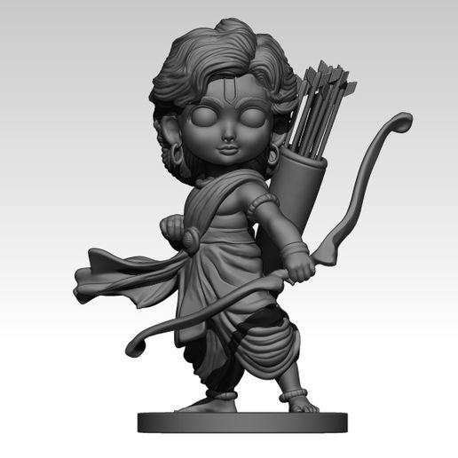 🐏 Shri Ram (chibi)・ STL File for 3D printing・Cults