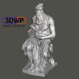 Moses.jpg Moses By Michelangelo Sculpture (Statue 3D Scan)