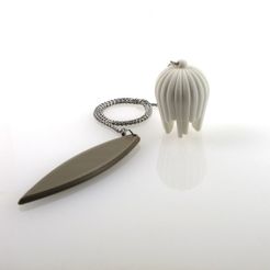 IMG_3947.jpg Free STL file Tulip Keychain・3D printable object to download