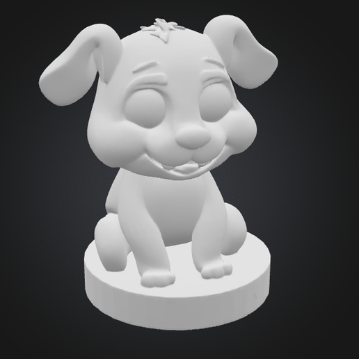 Cartoon Dog Figure 3D model
