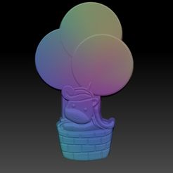 unicorniov4.jpg Fichier STL licorne en ballon - BOMBE DE BAIN MOL, SHAMPOOING SOLIDE・Plan pour imprimante 3D à télécharger, pachecolilium