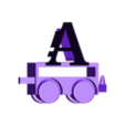 Letter A Train 2.0.stl ABC Alphabet Train