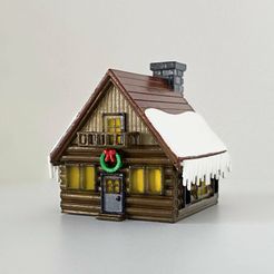 xmas-cabin-pic2lit.jpg Fichier 3D gratuit Lampe de cabine de Noël・Design à télécharger et à imprimer en 3D