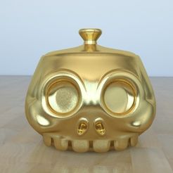 tetera_skull03.jpg STL file SkullPot・3D printable model to download