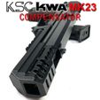 KWA-MK23-Compensator-10.jpg KWA KSC Tokyo Marui MK23 Airsoft Replica Hand Cannon H&K Big Gun Tactical Compensator Comp