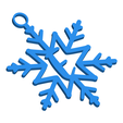 ESnowflakeInitialGiftTag3DImage.png Letter E - Snowflake Initial Gift Tag Ornament