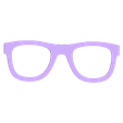glasses_clip_support.stl Pince à cheveux en forme de lunettes