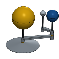 Solar-System-180.png Archivo 3D Pequeño Sistema Solar Educativo (Tierra, Luna, Sol)・Objeto de impresión 3D para descargar, Linus_666