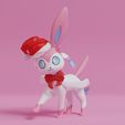 sylveon-natal-render.jpg Pokemon - Eeveelutions  in Christmas Style