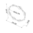 size.png Anillo geométrico único en 3D