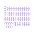 Cable_Combs_All.stl PC Cable Combs - complete comb kit