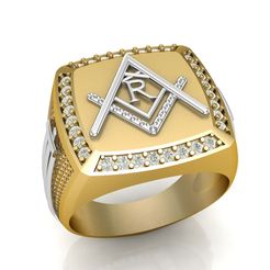 R 3.jpg 3D-Datei R - LETTER SIGNET RING・3D-druckbares Modell zum Herunterladen