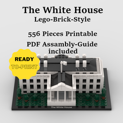 1.png Fichier 3D La Maison Blanche en briques Lego・Design à télécharger et à imprimer en 3D