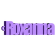 roxanna.stl pack of name key rings (100 names)