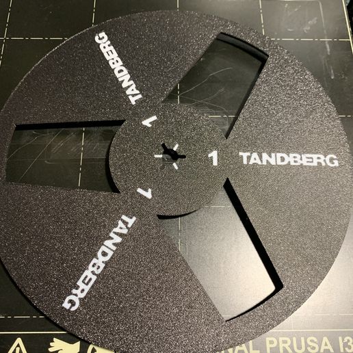 REEL2REEL EMPTY SPOOL 7 INCH 18CM 3D PRINTED WITHOUT SCREW, 34A(AKA MMU) - TANDBERG 3D model