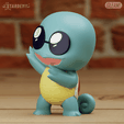 squirtleB_02.png Squirtle Squad Chibi Shades Sunglasses Pokemon 3 models