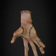 Hand_Wednesday_9.png Wednesday Addams Family Hand for Cosplay 3D print model