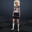 12.jpg GIRL GIRL DOWNLOAD anime SCHOOL GIRL 3d model animated for blender-fbx-unity-maya-unreal-c4d-3ds max - 3D printing GIRL GIRL SCHOOL SCHOOL ANIME MANGA GIRL - SKIRT - BLEND FILE - HAIR