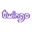 Twingo logo_nobase.stl Renault Twingo Emblem Logo Badge