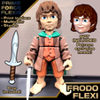 frodo00.png Frodo Baggins Multicolor Flexi Print-in-Place