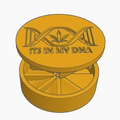 Captura-de-Pantalla-2023-01-20-a-las-1.41.39.jpg Fichier STL DNA DNA WEED GRINDER BASIC 66X23MM WEED GRINDERKING TUBINA 60MM EASY PRINT PRINTING WITHOUT MEDIA. PRÊT POUR L'IMPRESSION・Design pour imprimante 3D à télécharger