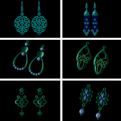 Untitled-1.png Fichier 3D Boucle d'oreille de luxe en diamant microsetting imprimée en 3D Modèle STL・Idée pour impression 3D à télécharger