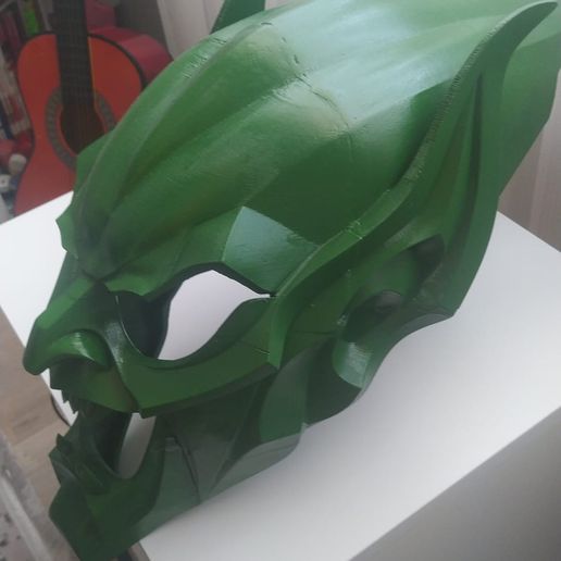 Tree Sprite Mask Rubber Goblin with Green Hair main image 0