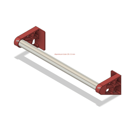bath room hanger V1.png Free STL file Bath room small towel hanger・3D printer design to download