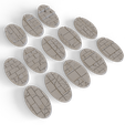75mm-x-42mm-Oval-1.png 75mm x 42mm Oval Scenic Wargaming Bases - Stone Bricks & Slabs