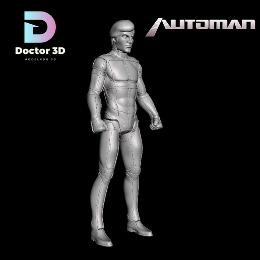 👾 Automan 1983-articulated figure + base・ 3D File for 3D printing・Cults