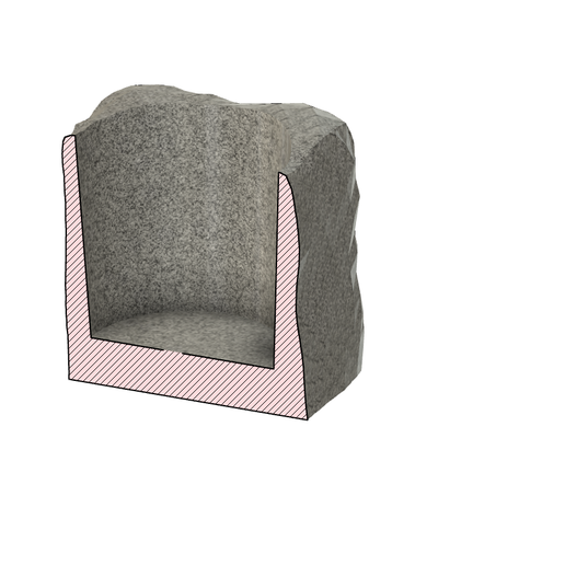 Blumentopf-s2.png Flower pot or pen holder, granite paving stone